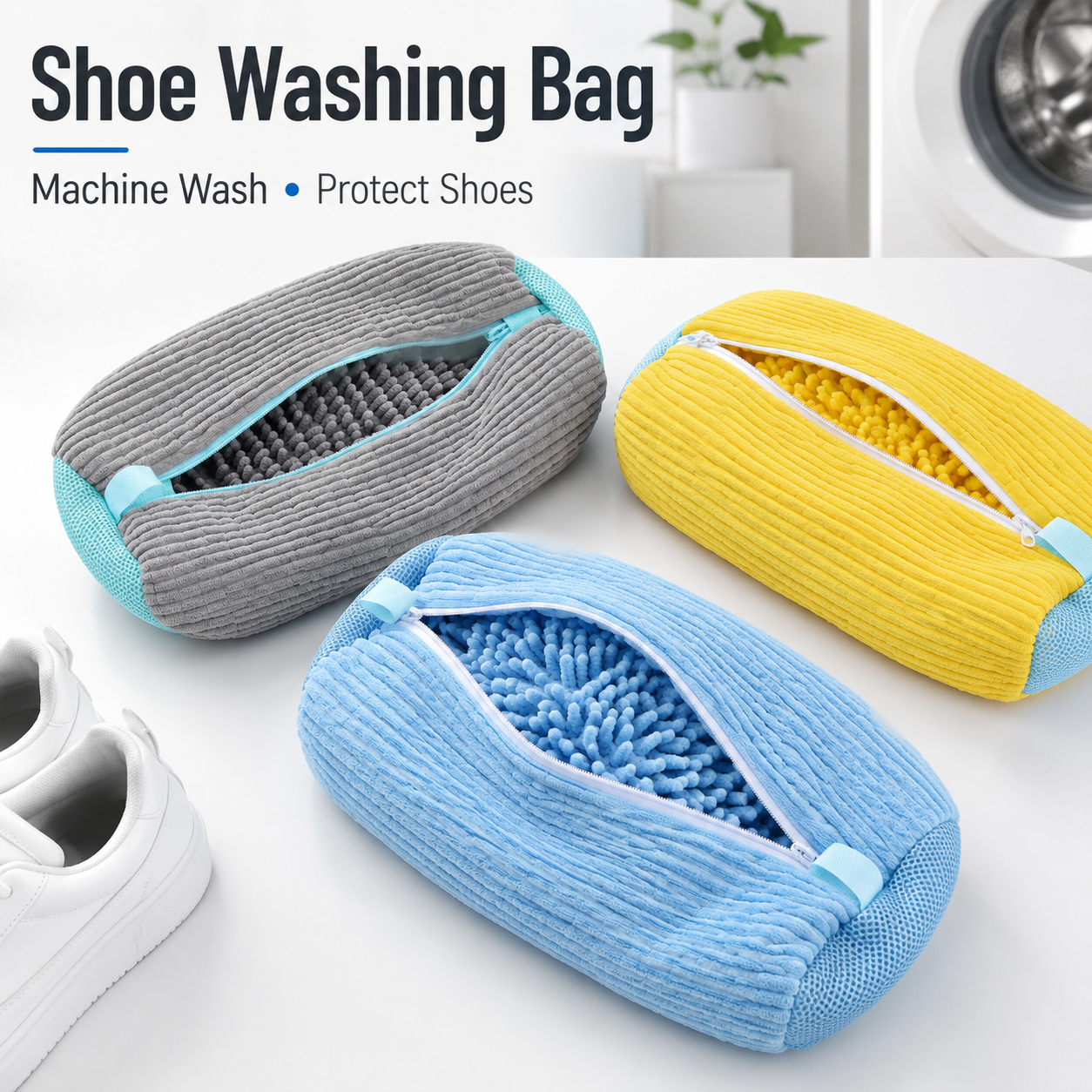 Sneakers Care - Machine Washable Shoe Cleaning Bag for