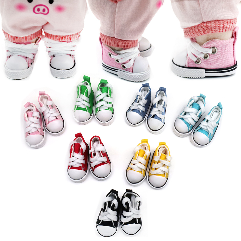 Sneaker Care Accessories - 5cm Canvas Doll Shoes Sneakers Shoes