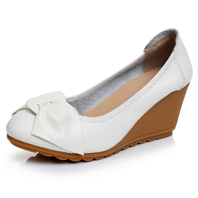 New Women Bow Bow Slope Heel s - Leather Sneaker Care Kit 리뷰 및 가격