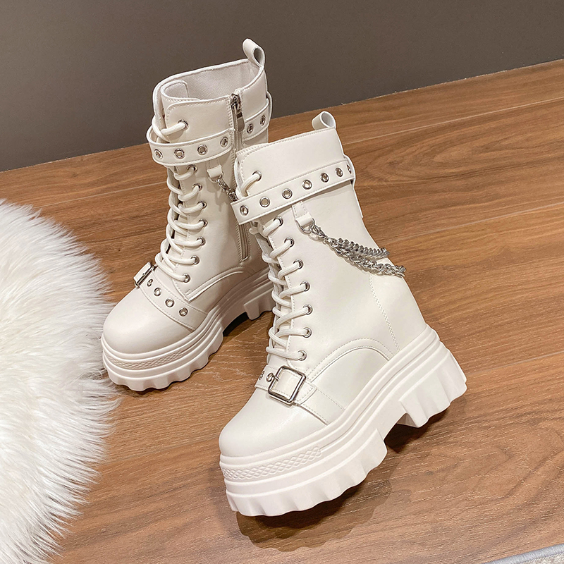 Autumn Thick Heel Ankle Boots  - Leather Sneaker Care Kit 리뷰 및 가격