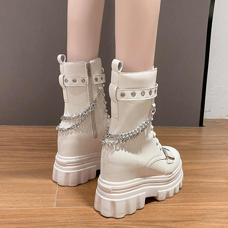 Autumn Thick Heel Ankle Boots  - Leather Sneaker Care Kit 리뷰 및 가격